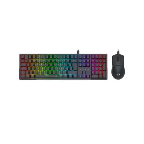 Kit Gamer Redragon S146-Sp Teclado Trundle K668Rgb + Mouse M724 Black