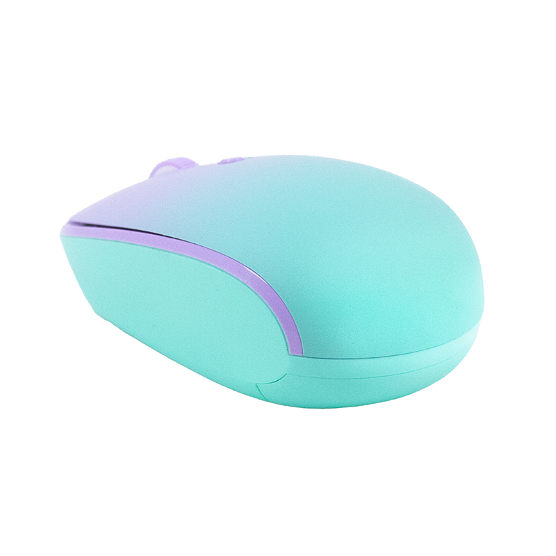 Mouse Inalámbrico Teros TE-1239S, 2.4GHz, 4 botones, USB, Color Purple