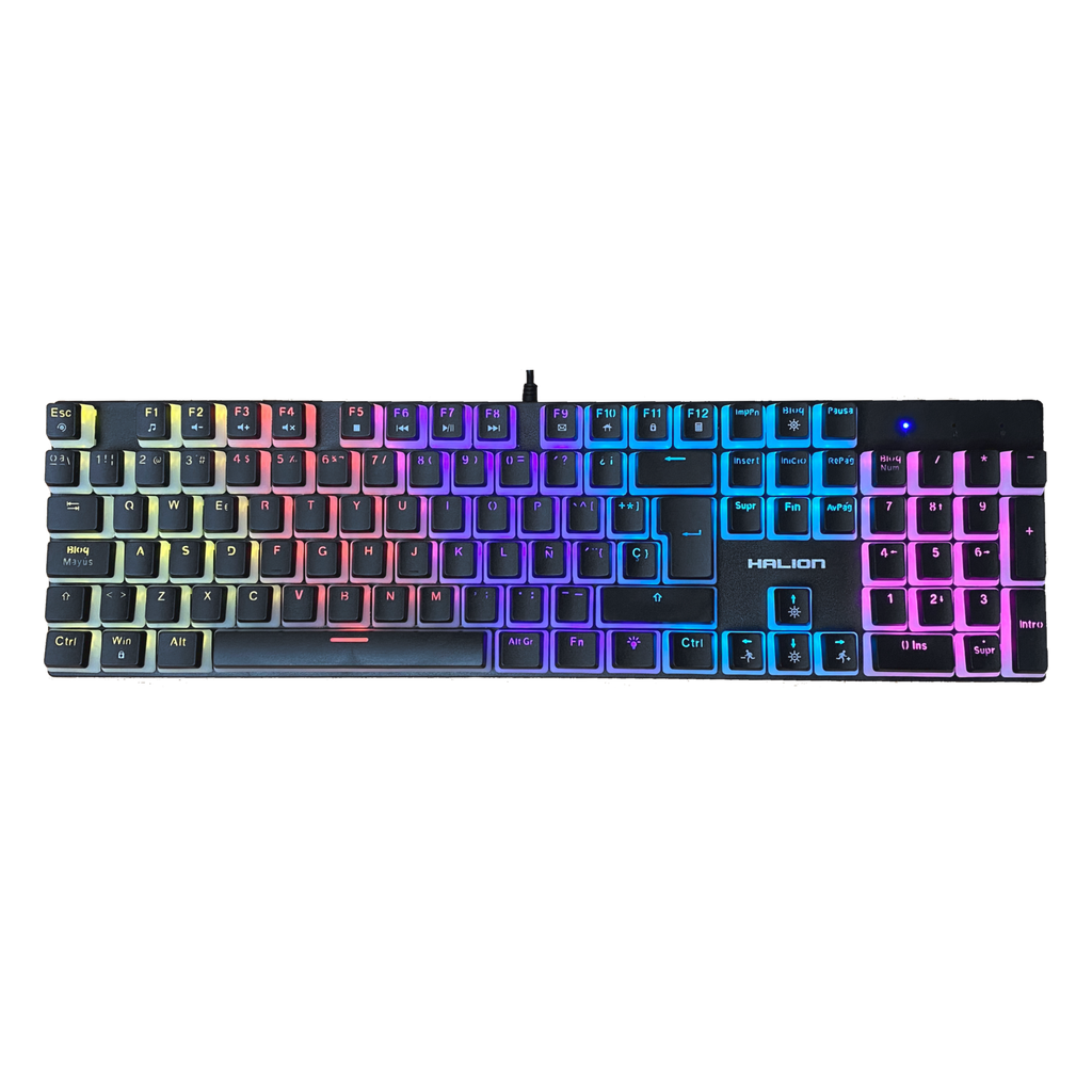 Teclado Mecanico Halion Asgard GR HA-KG941 Rainbow SWITCH Blue 
