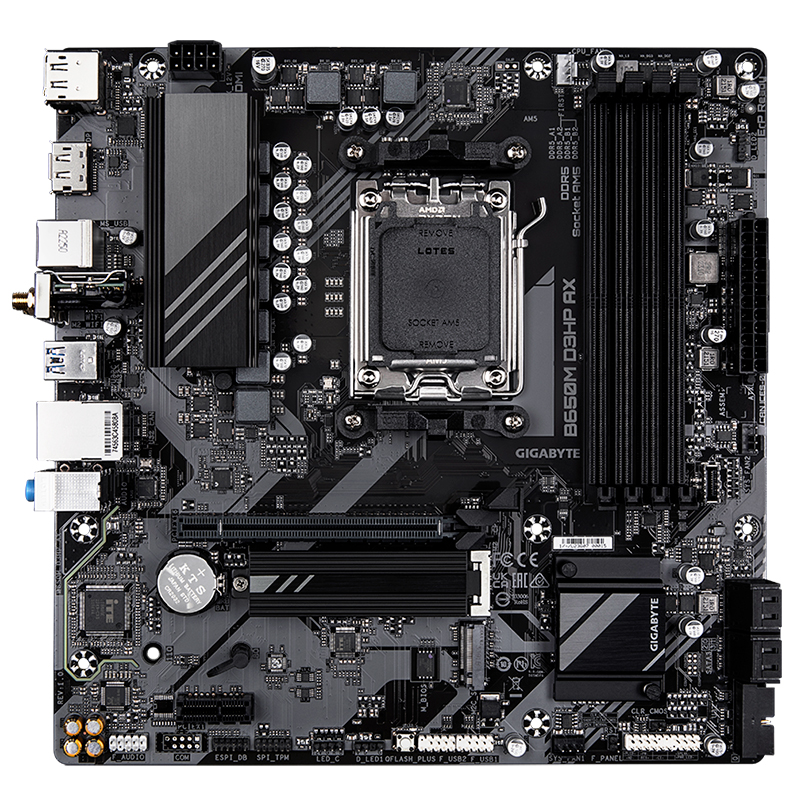 Placa Base Gigabyte B650M D3HP AX, Chipset AMD B650, Socket AMD AM5, mATX