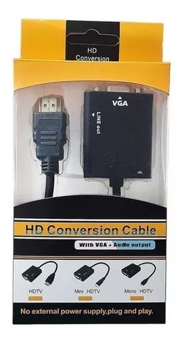 Adaptador Generico KNT-1175 HDMI a VGA Bolsa