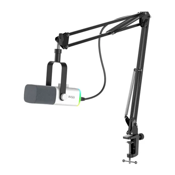  Micrófono con brazo articulado Fifine AM8TW gaming White