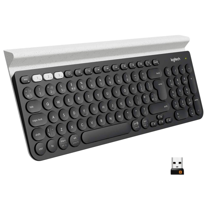 Teclado Logitech Inalambrico K780, Negro.
