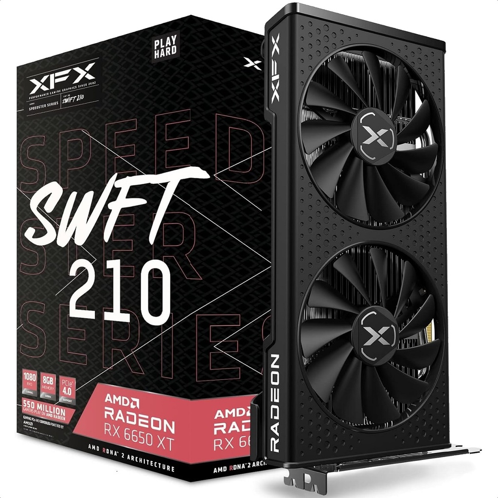 Tarjeta De Video AMD Radeon XFX SWFT 210 RX 6650 XT 8GB GDDR6