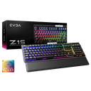 Teclado Gamer EVGA Mecanico Z15 RGB, Español.