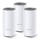 Sistema Wi Fi Mesh Deco E4-3 AC1200 3 Pack, Doble Banda 2.4 GHz y 5 GHz, Funciona como Router y Acces Point.