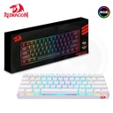 Teclado Mecanico Redragon Draconic K530W-RGB, Switches Cafe, Blanco