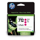 Tinta HP 712A 3ED78A, Magenta 3-Pack 29ml