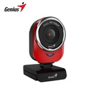 Camara Web Genius QCAM 6000 FHD 1080P Usb, Rojo.