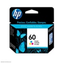 Cartucho de tinta HP (60), CC643WL, Tricolor, 4.5ml.