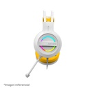 Audífono con  Micrófono Antryx IRIS-W Yellow 7.1 Virtual, USB