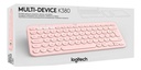 Teclado Inalambrico Logitech, K380, Bluetooth, Rosa.