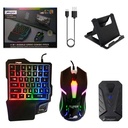 Combo Gamer 4 en 1 para Celular Teclado, Mouse y Adaptador