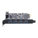 Tarjeta USB PCI Express 4 Puertos USB 3.0, Orico PVU3-4U.