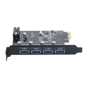 Tarjeta USB PCI Express 4 Puertos USB 3.0, Orico PVU3-4U.