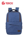 Mochila Teros TE-ACS9011, Poliester, notebook hasta 15.6", azul.