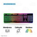 Teclado Gamer Micronics Fisher MIC K801R Rainbow