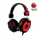 Audifono Enkore Kindom P4, EKHG 1000 P4, Gamer, Rojo.