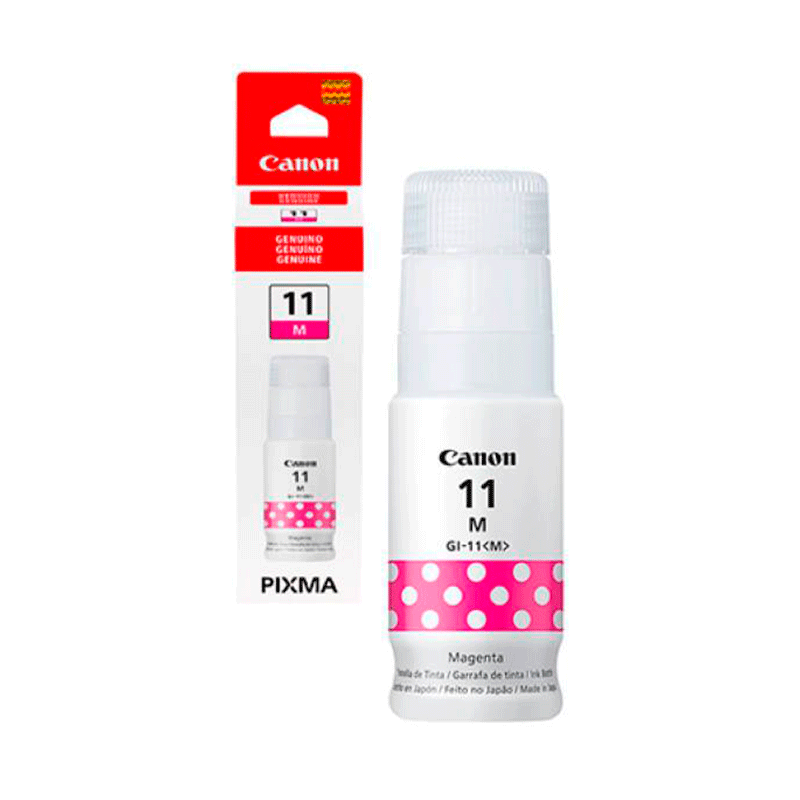 Tinta Canon GI-11M, Magenta, 70ml, Caja.