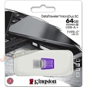 Memoria USB Kingston 64GB DT dual USB-A/USB C, DTDUO3CG3/64GB.