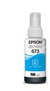 Tinta Epson T673220-AL Cian, 70ml, Bolsa