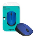 Mouse Inalambrico Logitech M170, Azul.