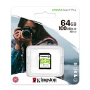 Memoria SD Card Kingston Canvas Select Plus, 64 GB, (U1).