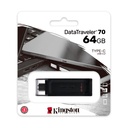 Memoria USB Kingston DataTraveler 70, 64GB, USB-C 3.2