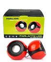 Parlante Halion HA-S12, USB 2.0, Rojo