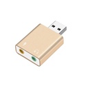 Adaptador de sonido USB AUDIO 7.1 Metal.