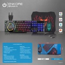 Combo Gamer 4 en 1 Brain 4 Enkore - C220