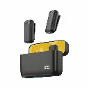 Micrófono inalámbrico K6 para teléfono, con cancelación de ruido en vivo, Clip doble, grabación Lavalier, 2,4 Ghz, USB TIPO-C