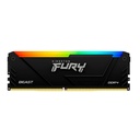 Memoria Kingston Fury Beast 32GB DDR4-3200MHz PC4-25600, CL16, 1.35V, 288-Pin, RGB, DIMM
