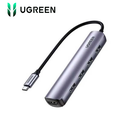 Adaptador Hub Ugreen 5en1 Tipo-C, USB3.0x4, HDMI, CM417.