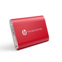Unidad de Estado Solido Externo (SSD) Portatil HP P500, 1TB, USB-C 3.2 Gen 1, Color Rojo