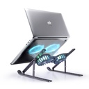 Cooler Externo Soporte para Laptop Plegable RGB 3 Velocidades 