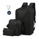 Mochila Usb Laptop 3 en 1, Mochila-Morral para tablet-Cartuchera.