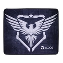 Mouse pad TEROS TE-3014S, negro con diseño