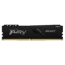 Memoria Kingston Fury Beast, 8GB, DDR4-3200MHz, PC4-25600, CL16, 1.35V, 288-Pines, XMP 2.0