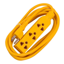 Extension de Corriente 220V 3 Tomas 3M Amarillo