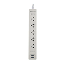 Supresor de Picos FORZA FSP-512USBW 1200J 1540W 5 tomas