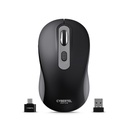 Mouse Cyberte Vektor CYB M708-3m BT, Wifi, Recargable, Black.