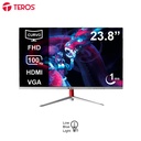 Monitor curvo TEROS TE-2402S 23.8" FHD VA 100Hz 1ms HDMI VGA negro