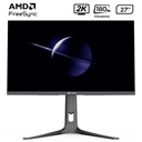 Monitor plano gaming TEROS TE-2753G, 27" 2K QHD IPS, 180 Hz, 1 ms, HDMI, DP