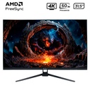 Monitor plano TEROS TE-3252S, 31.5" 4K UHD VA LED, 60 Hz, 1 ms, HDMI, DP, Audio