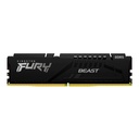 Memoria Kingston Fury Beast BLACK, 32GB DDR5-5200 MT/s, PC5-41600, CL40, 1.25V.