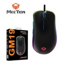 Mouse Gamer MeeTion GM19 Chromatic 4800dpi Negro.