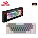 Teclado Gamer Redragon Fizz Pro Wireless Spanish K616-RGB GW-SP, White.