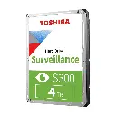 Disco duro Toshiba Surveillance S300, 4TB SATA 6.0Gb/s, 5400rpm, 256MB Cache, 3.5".