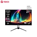 Monitor plano TEROS TE-2714S, 27" FHD IPS, 144Hz, 1ms, HDMI, DP, Audio out, Parlantes